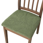 housse chaise moderne imprimé feuille bananier beige clair spandex polyester anti salissure pièces