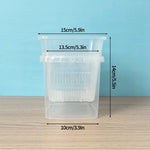 Pot plante moderne auto arrosant transparent controle racines drainage ornemental fleuri