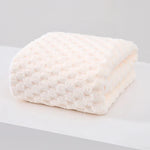 serviettes bain rapide absorption polyester plaid géométrique rose clair moderne doux
