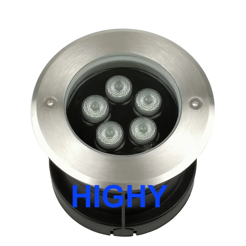 lampe led rgb extérieure ip68 argent noir moderne télécommande 24v 18w 9w