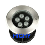 lampe led rgb extérieure ip68 argent noir moderne télécommande 24v 18w 9w