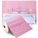 papier peint vinyle brique texturé blanc marron salon chambre cuisine étanche