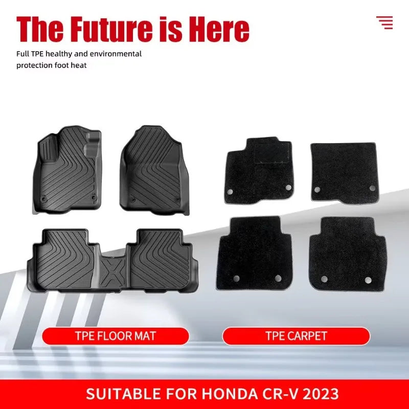 tapis sol voiture noir rayures diagonales moderne tpe imperméable facile nettoyer fixations