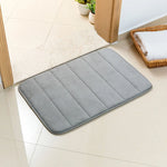 tapis bain doux bleu marine gris clair marron foncé moderne 60cm 40cm