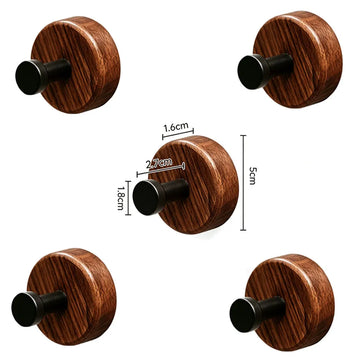 ensemble d'accessoires salle bain bois noyer noir vintage fixations métalliques robustes porte serviettes étagère