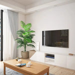 plantes vertes artificielles arbres feuilles fines moderne decoration extérieur salon chambre vert opalescent