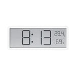 horloge murale numérique moderne affichage heure température humidité noir blanc