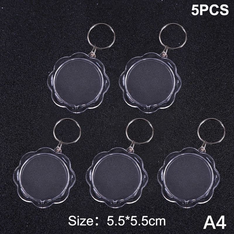 porte clés transparent moderne imprimé ❤️ You étoile super dad anneau métallique