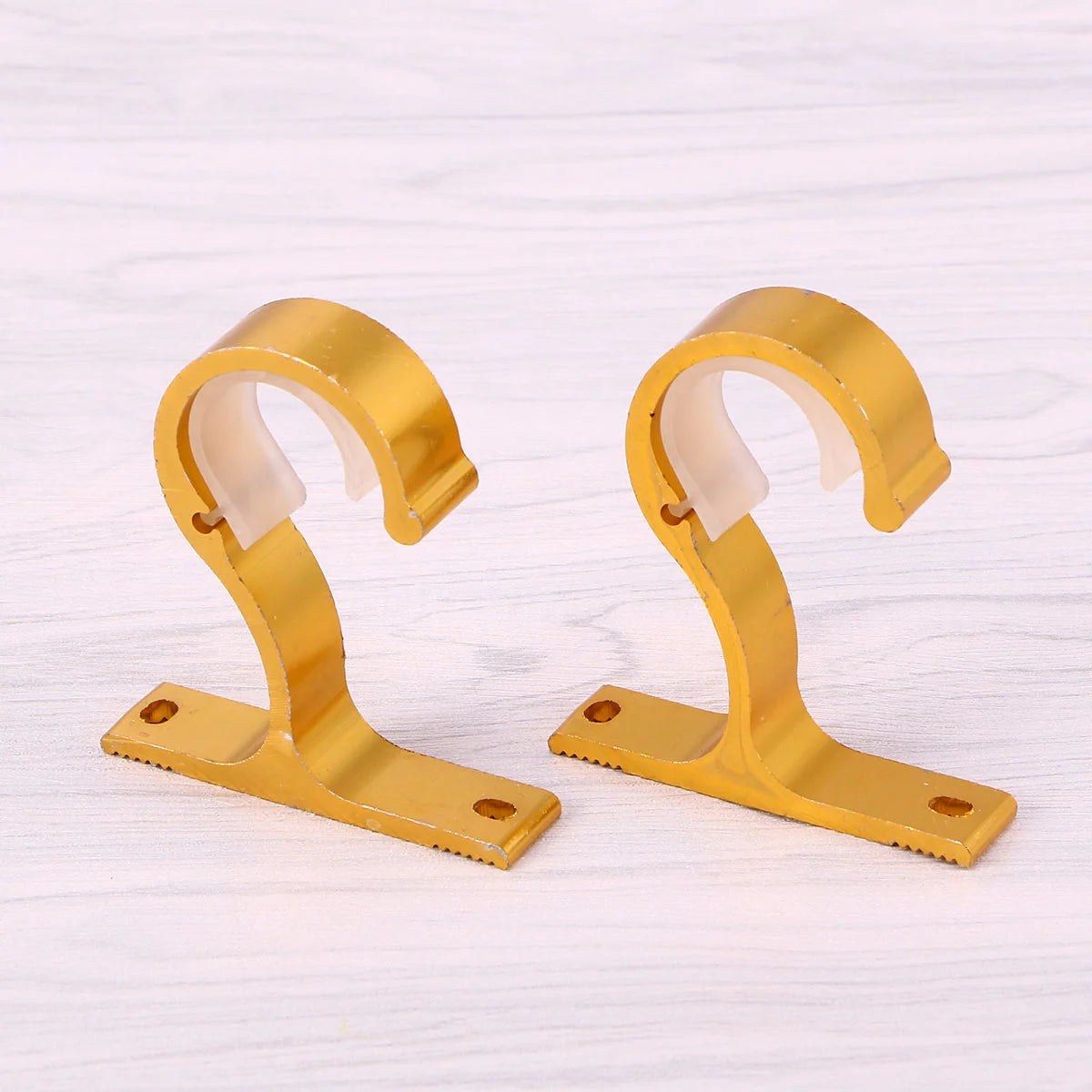 support rideau moderne clips blanc violet doré opacité