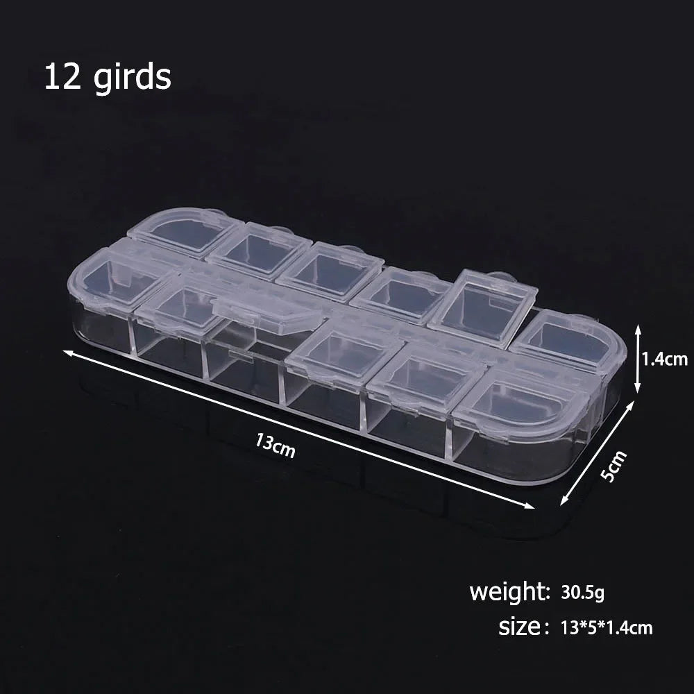 boîtes rangement transparentes poignées 10 compartiments 24 compartiments bijoux diy organisation artisanat bricolage fournitures