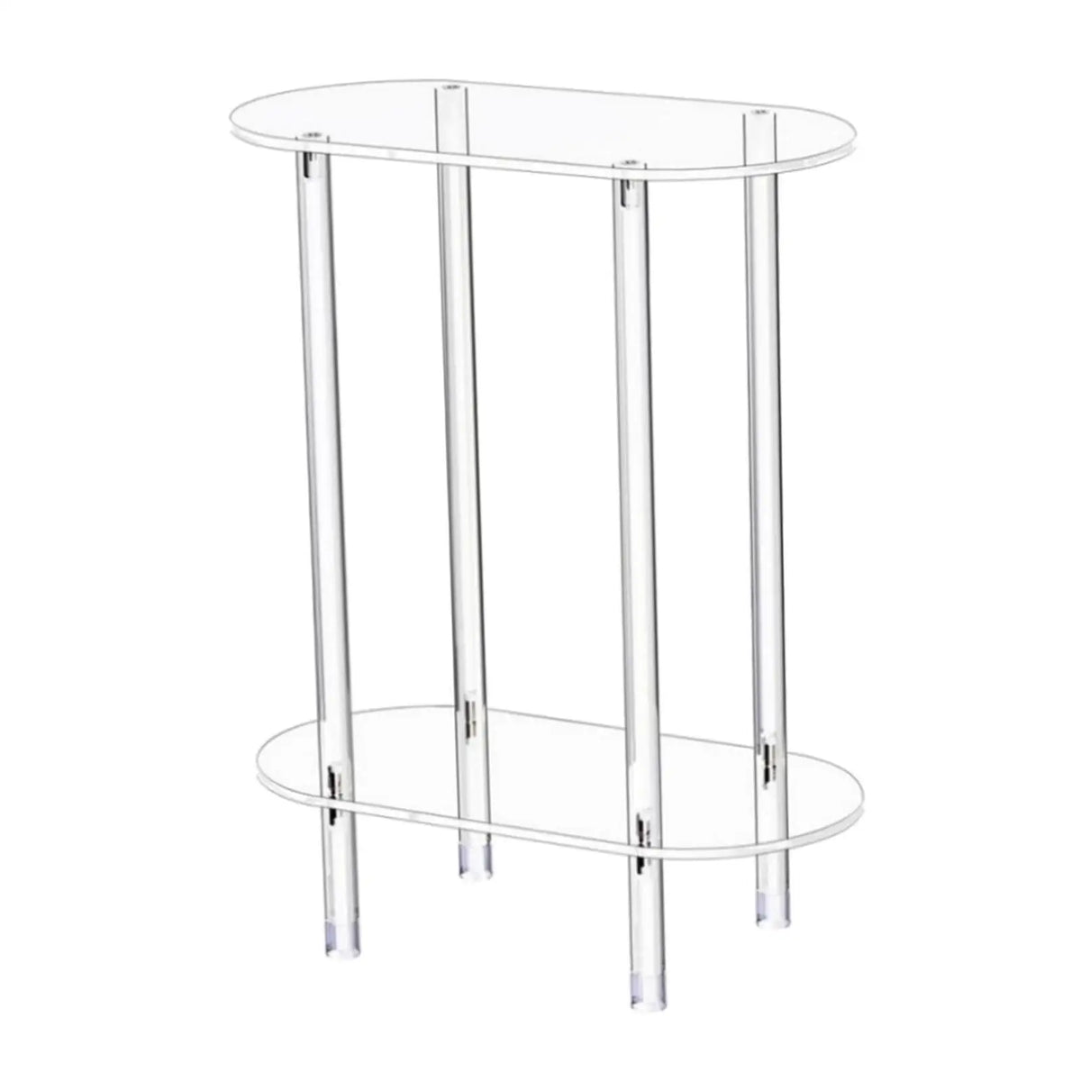 table d'appoint acrylique transparent moderne table basse deux niveaux chambre salon