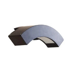 lampe murale moderne led 18w noir gris étanche ip65 aluminium polycarbonate