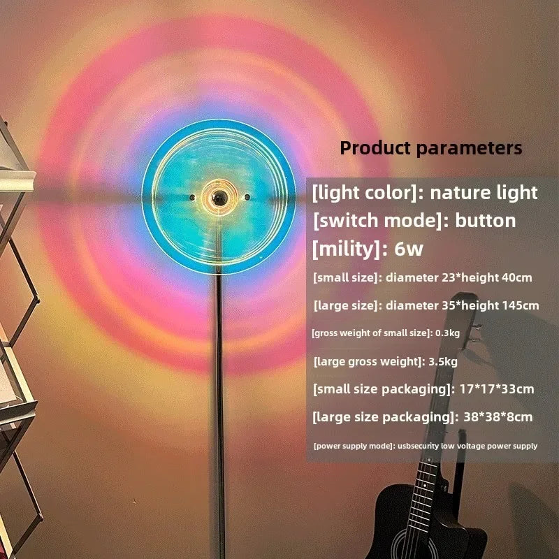 lampe sol moderne bleu doré noir translucide effet bauhaus haute qualité chambre coucher