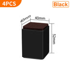 support meubles acier noir protecteur sol anti rayure adhésif 3m