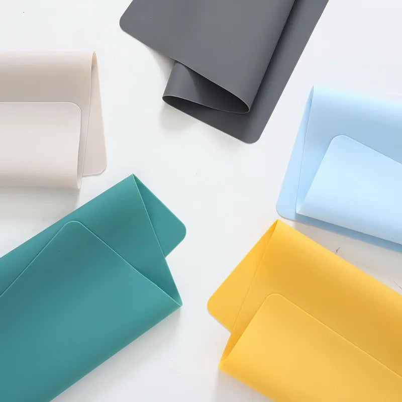tapis table silicone opaque moderne 60x40cm 40x30cm vert jaune gris bleu