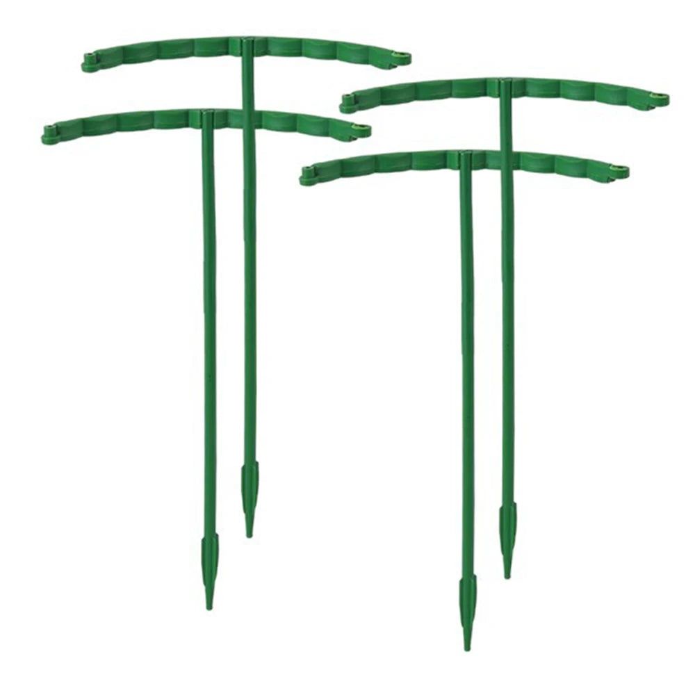 support plante plastique vert foncé moderne 12 pièces tiges fixations jardin fleurs