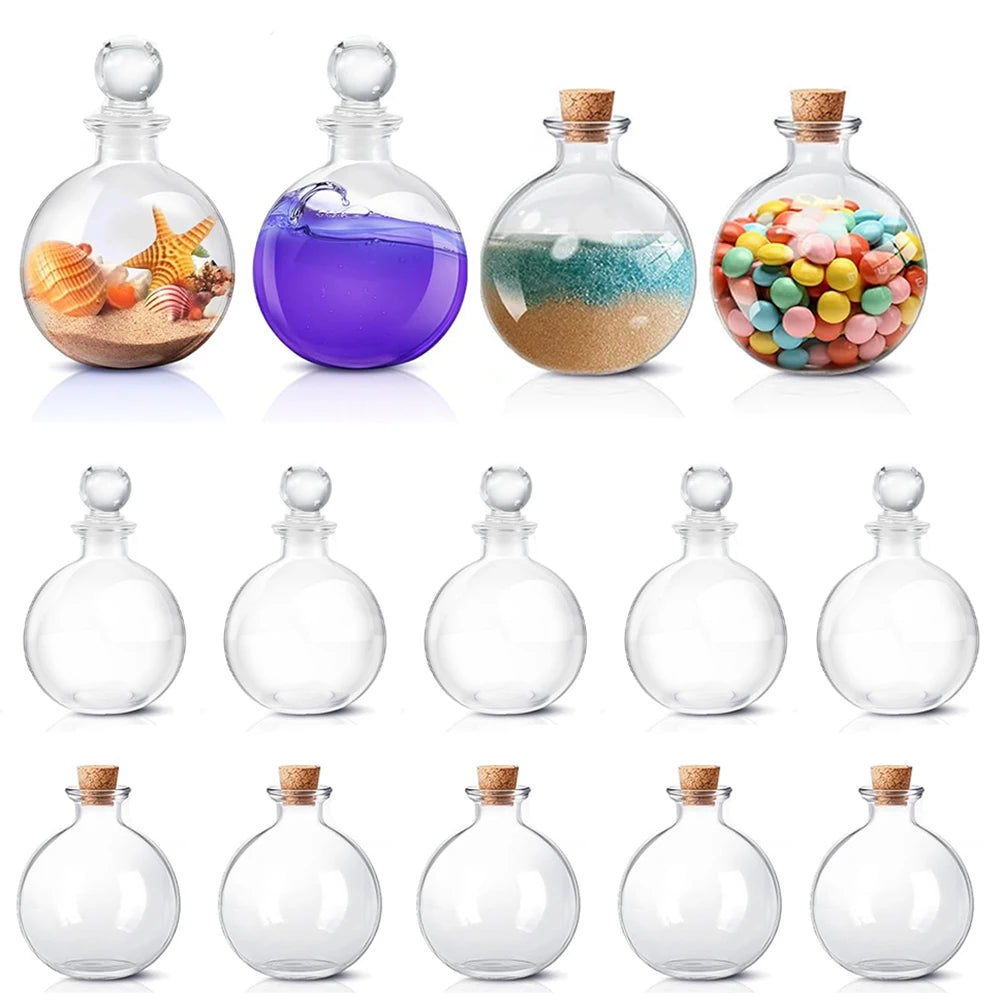 bouteilles verre transparentes capsules liège 250ml qualité alimentaire moderne minimaliste
