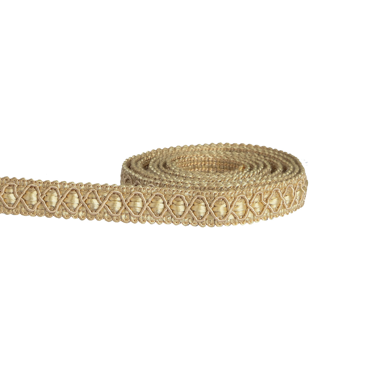 ruban decoratif dentelle geometrique doré beige classique 1cm elastic soluble echangable decoration
