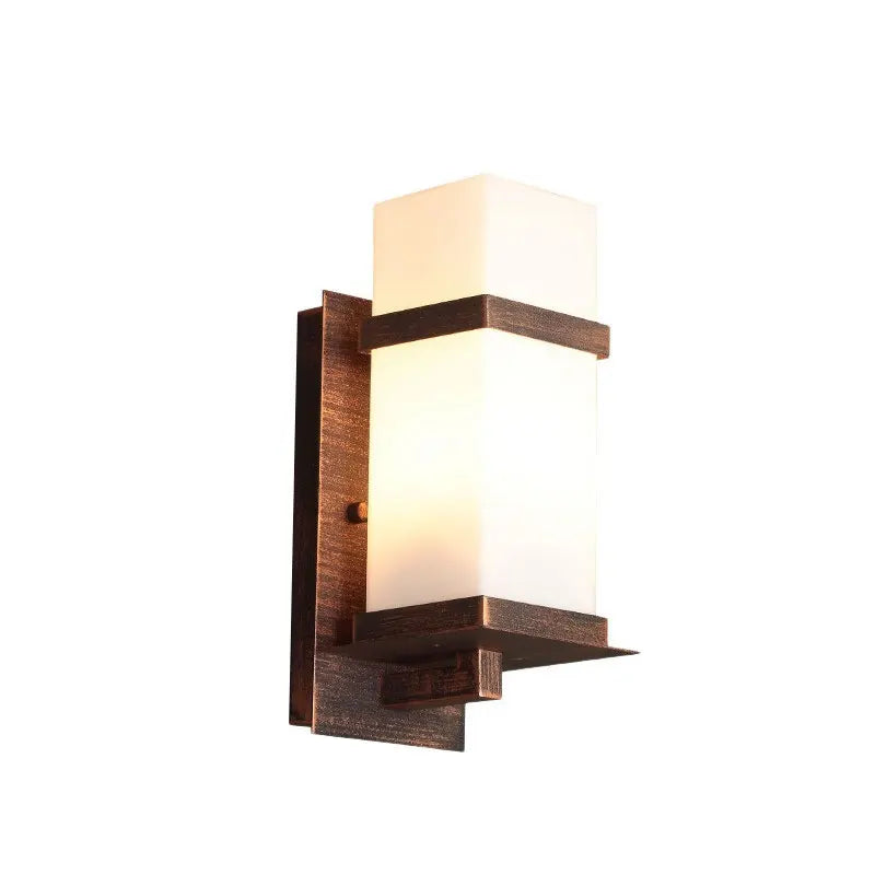 lampe murale moderne minimaliste noir blanche rectangulaire mat ip65 led aluminium