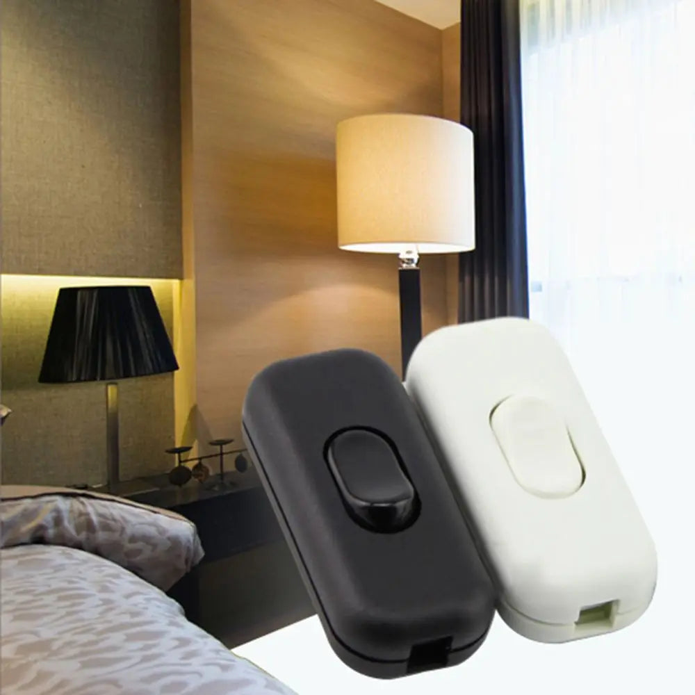 interrupteur bascule noir blanc moderne basse tension 250v 6a plastique lisse opaquet