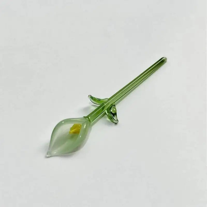 bouquet artificiel fleurs stylisées feuilles vertes blanc vert bleu jaune moderne décoration maison ornement