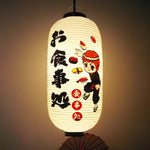 lanterne japonaise traditionnelle blanc noir rouge bleu vert paysages symboles lettrage extérieur festive