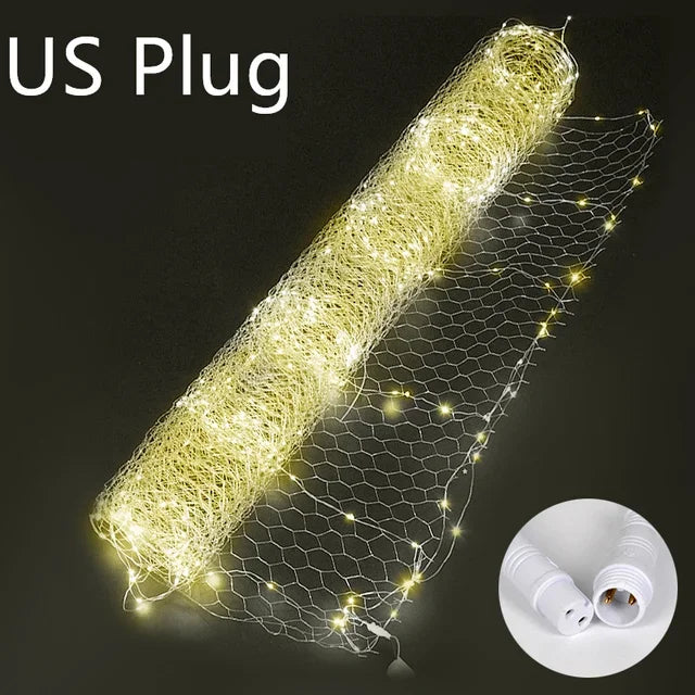 guirlande lumineuse 10m blanc doré points lumineux moderne clips connecteur électrique led festival decoration