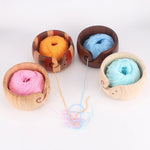 bobines fil bois naturel rose bleu clair jaune gris artisanal moderne