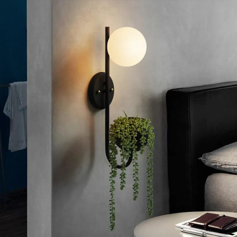 applique murale moderne verre opaque dorée éclairage mural contemporain fixée mur led chambre cuisine