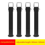 supports pied lit métal fer noir vis serrage industriel meubles réglables hauteur ajustable fond
