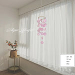 mobile mural moderne multicolore translucemment circulaire cordelette disques circulaires chambre enfants deco nouvelle an