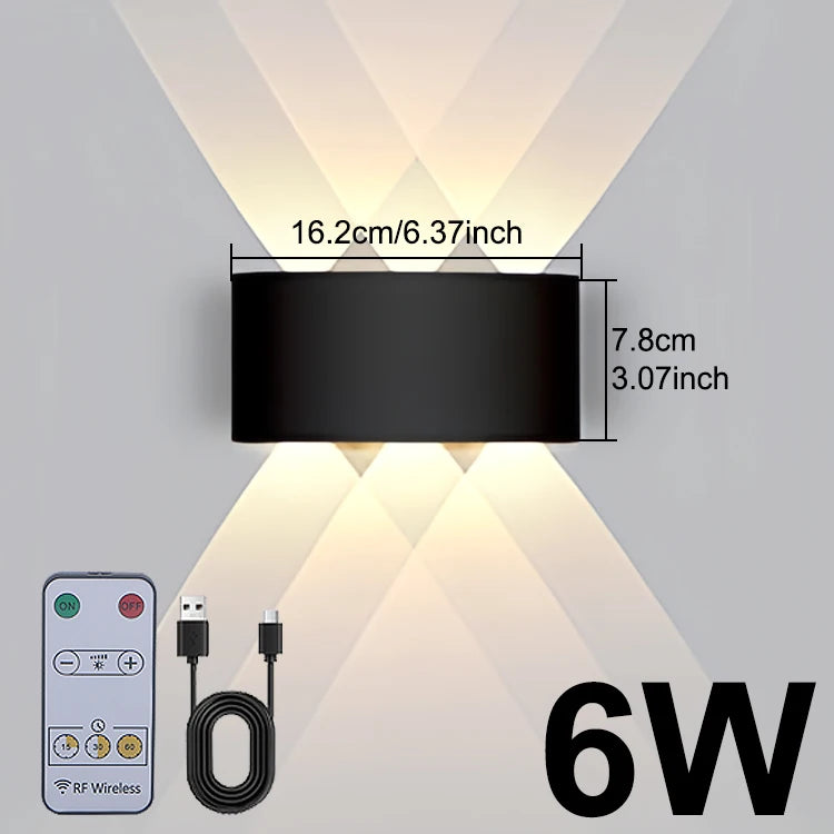 lampe murale led moderne noire interrupteur tactile charge usb chambre cuisine