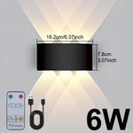 lampe murale led moderne noire interrupteur tactile charge usb chambre cuisine