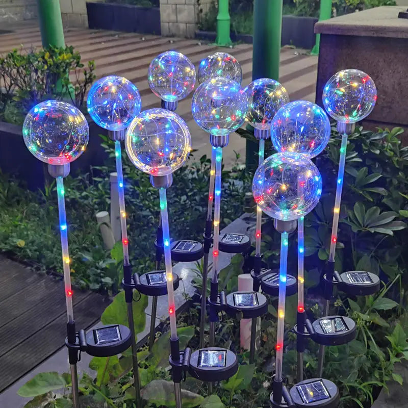 lumière solaire transparente colorées moderne autoinstallation étanche jardin décorationextérieur led ip65