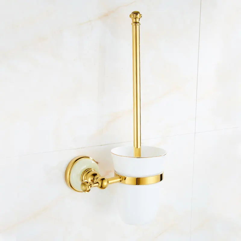 accessoires salle bain or classique porte serviettes porte savon porte papier toilette porte gobelet