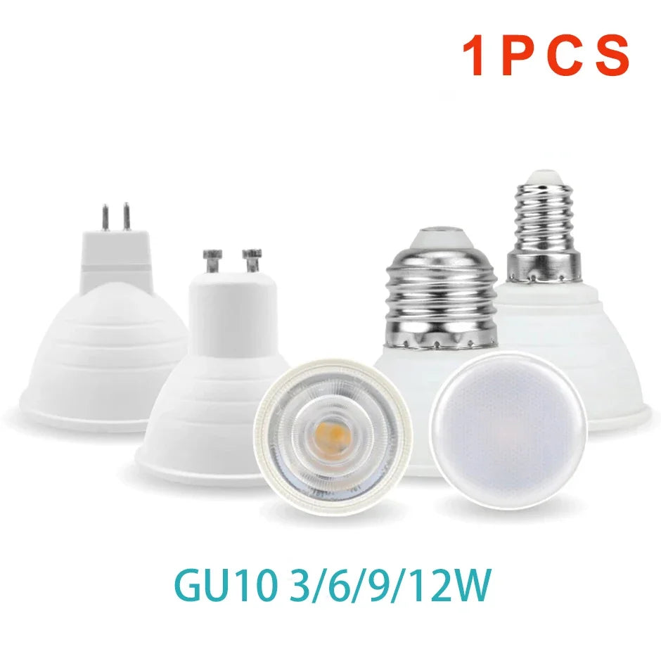 ampoule led gu10 blanc mat moderne 2700k 6500k 50000h salon chambre cuisine