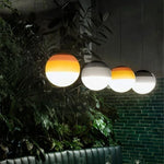 suspension lumineuse moderne vert orange bleu gradient coloré câble suspendu 15cm 20cm