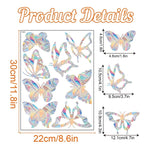 décorations fenêtre multicolore adhésives papillons coeurs fleurs moderne muraux chambre enfants PVC