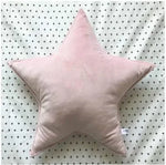coussin étoile solide bleu marine bleu clair gris vert pastel rose pâle moderne doux
