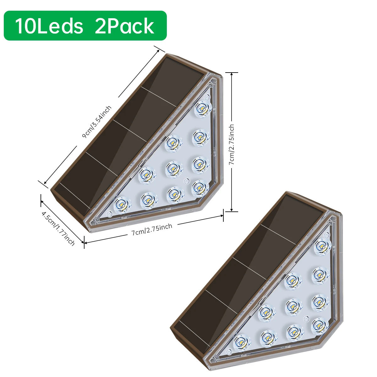 lumière solaire led moderne or noir ip67 autoinstallationextérieur minimalistechemin décoration batterie intégrée