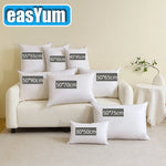 coussin plume hypoallergénique 100% coton blanc rectangulaire minimaliste fixé adaptable lit siège