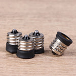 adaptateur culot lampe noir argenté moderne flux lumineux faible conversion E17 E12 E14 led