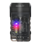 lampe torche rechargeable led transparente noire intense mode auto défense camping