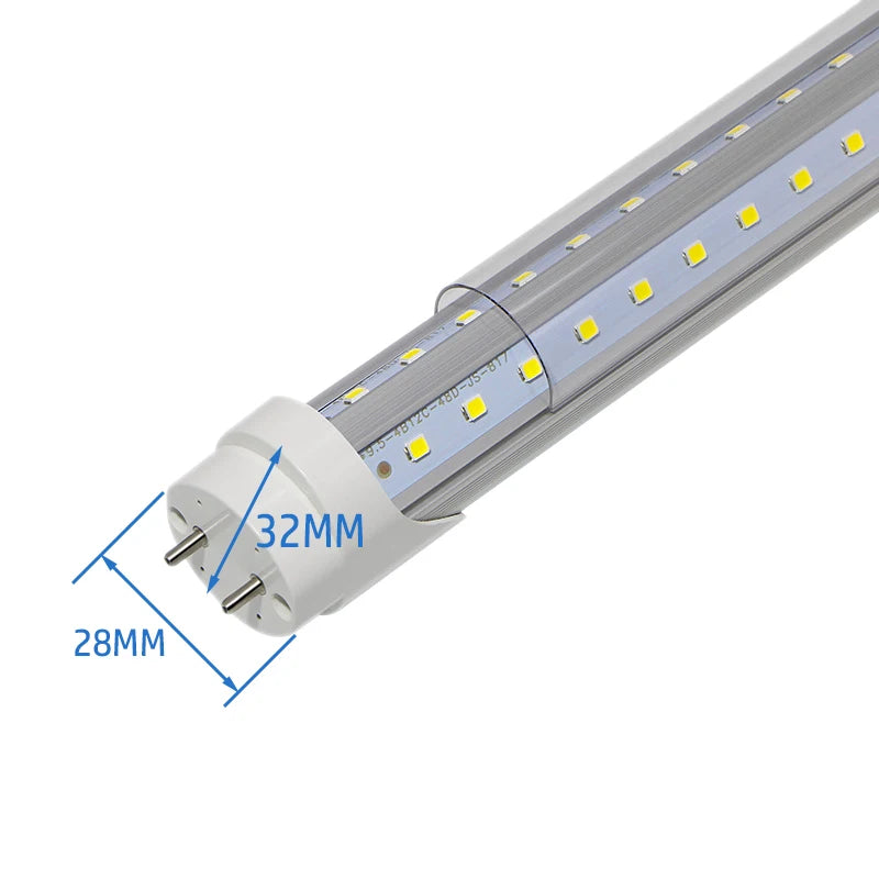 Tube LED en V 60cm 20W rouge