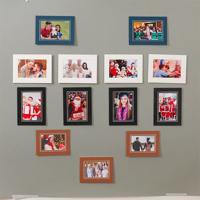 Cadre photo carton multicolore noir lot de 5