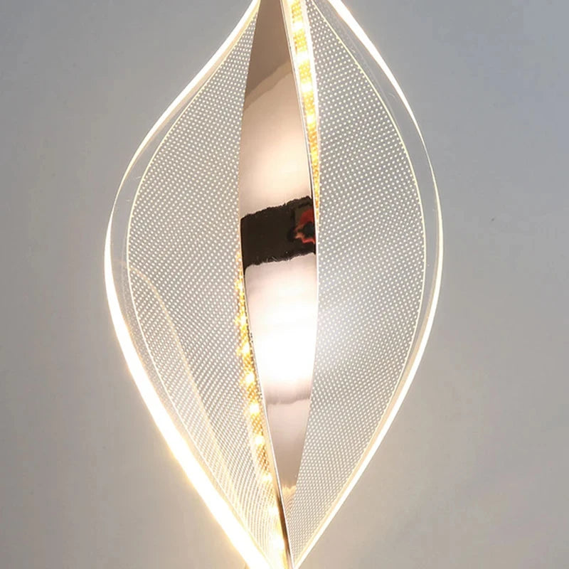 lumière suspendue moderne transparente ligne verticale métallique doré chambre salon
