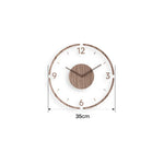 Horloge silencieuse quartz bois massif