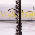 rubans dentelle coton blanc doré noir élégants couture décoration vêtements trims appliqués