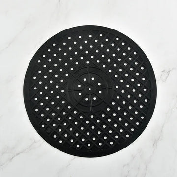 tapis lavabo silicone perforé moderne noir blanc pratique évier drainage rapide antidérapant