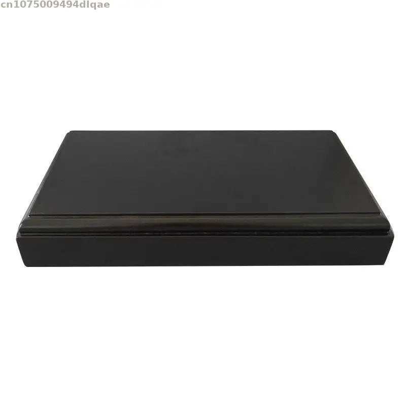 base showcase bois noir classique support décoration plante rangement ornements crafts display stand matériau